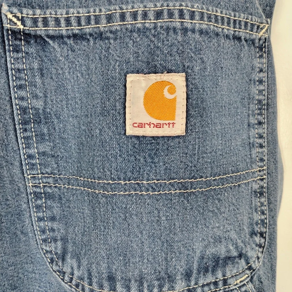 Carhartt Mens 46x32 Dungaree Fit Carpenter Jeans Blue Cotton Workwear Gorpcore